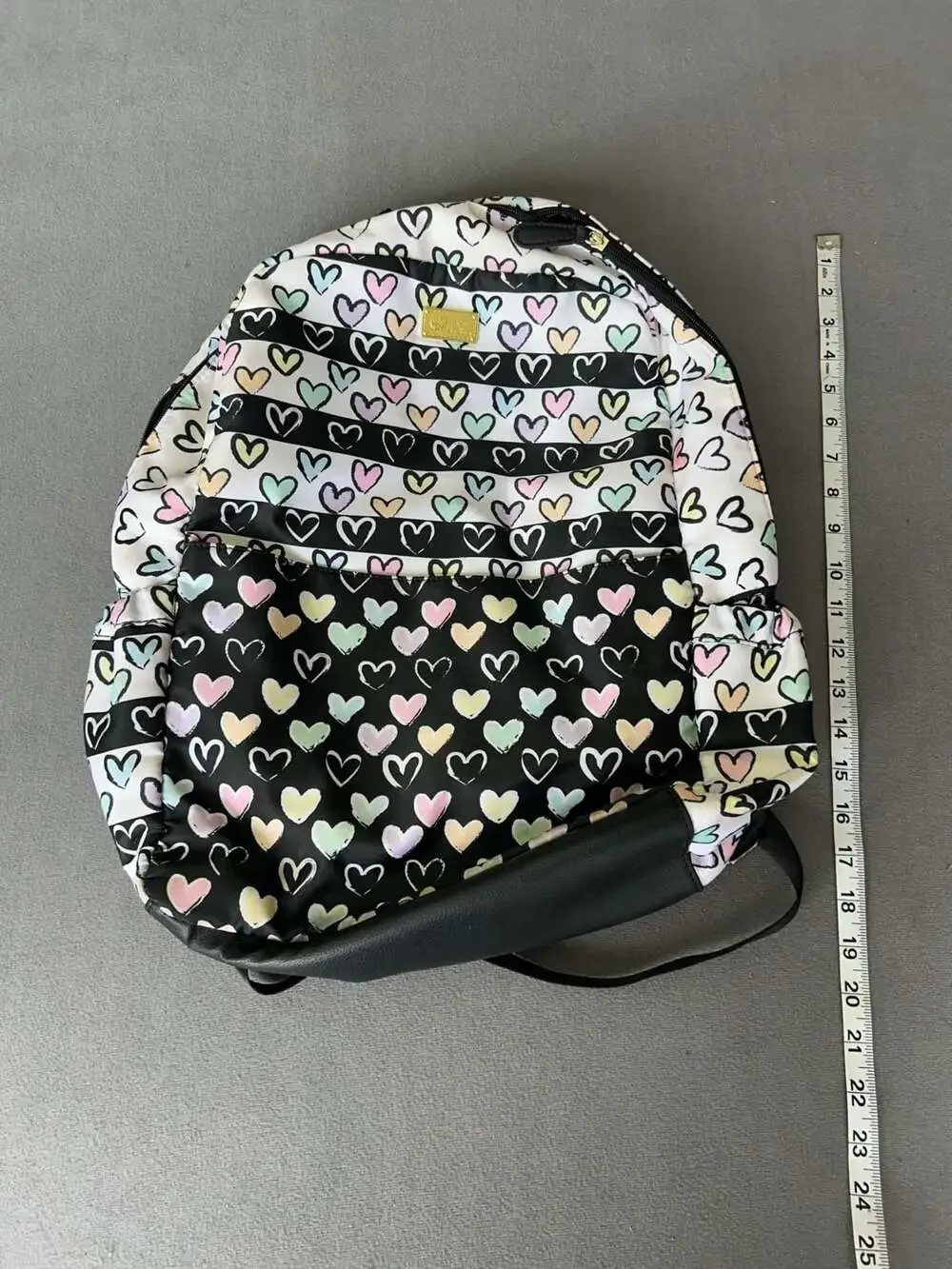 Luv Betsey by Betsey Johnson Pastel Hearts Pattern Backpack
